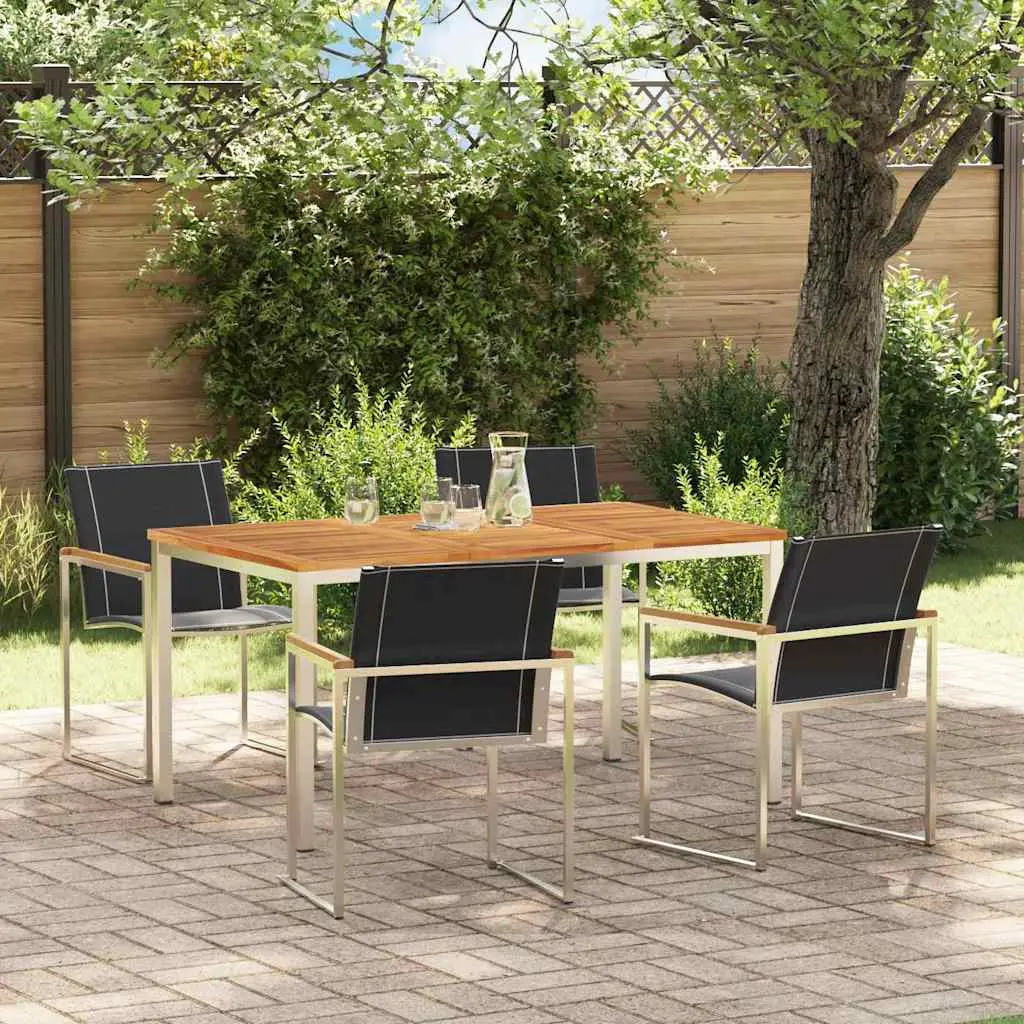 Ensemble de salle à manger pour jardin 5 pcs vidaXL 3334815