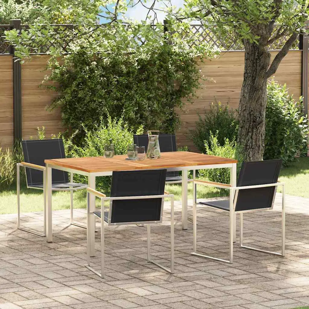 Ensemble de salle à manger pour jardin 5 pcs vidaXL 3334831