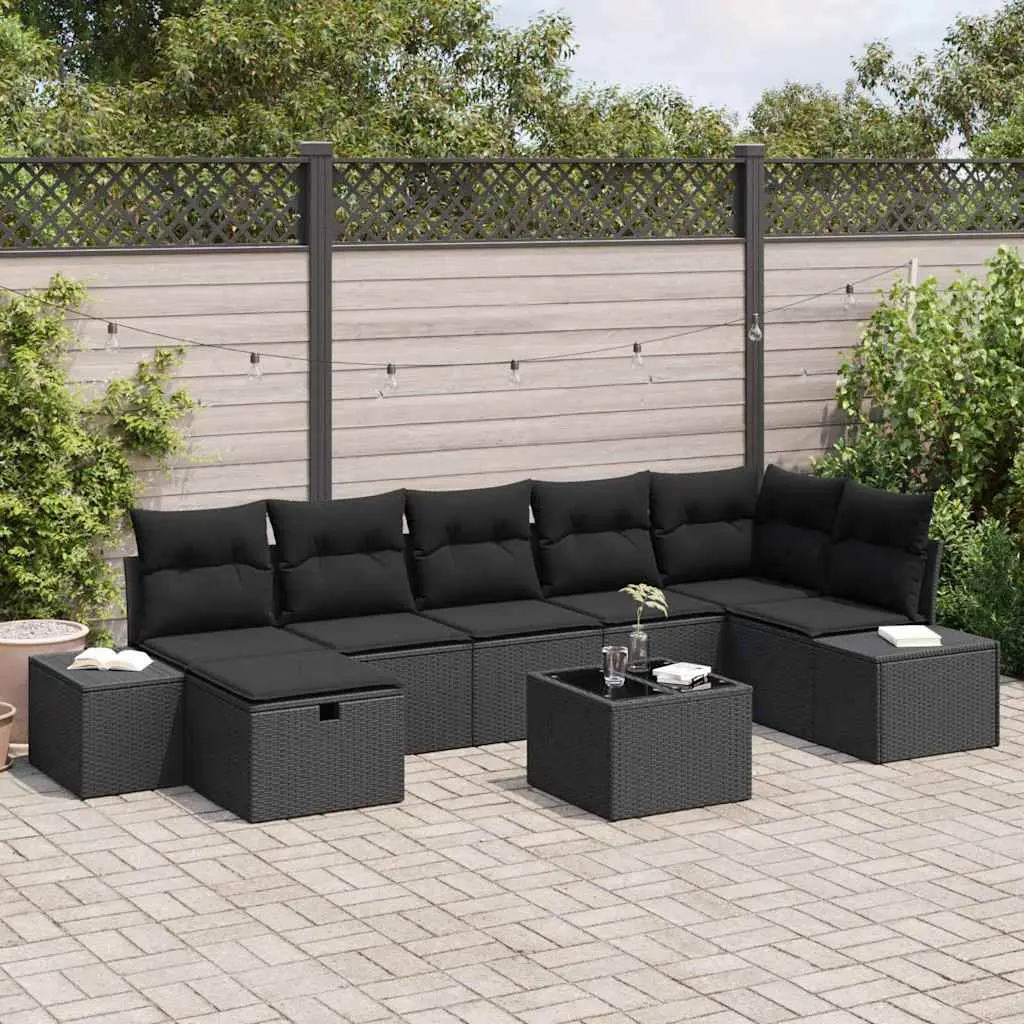 Ensemble de Canapés avec coussin 8 pcs polyrotin vidaXL 3360744