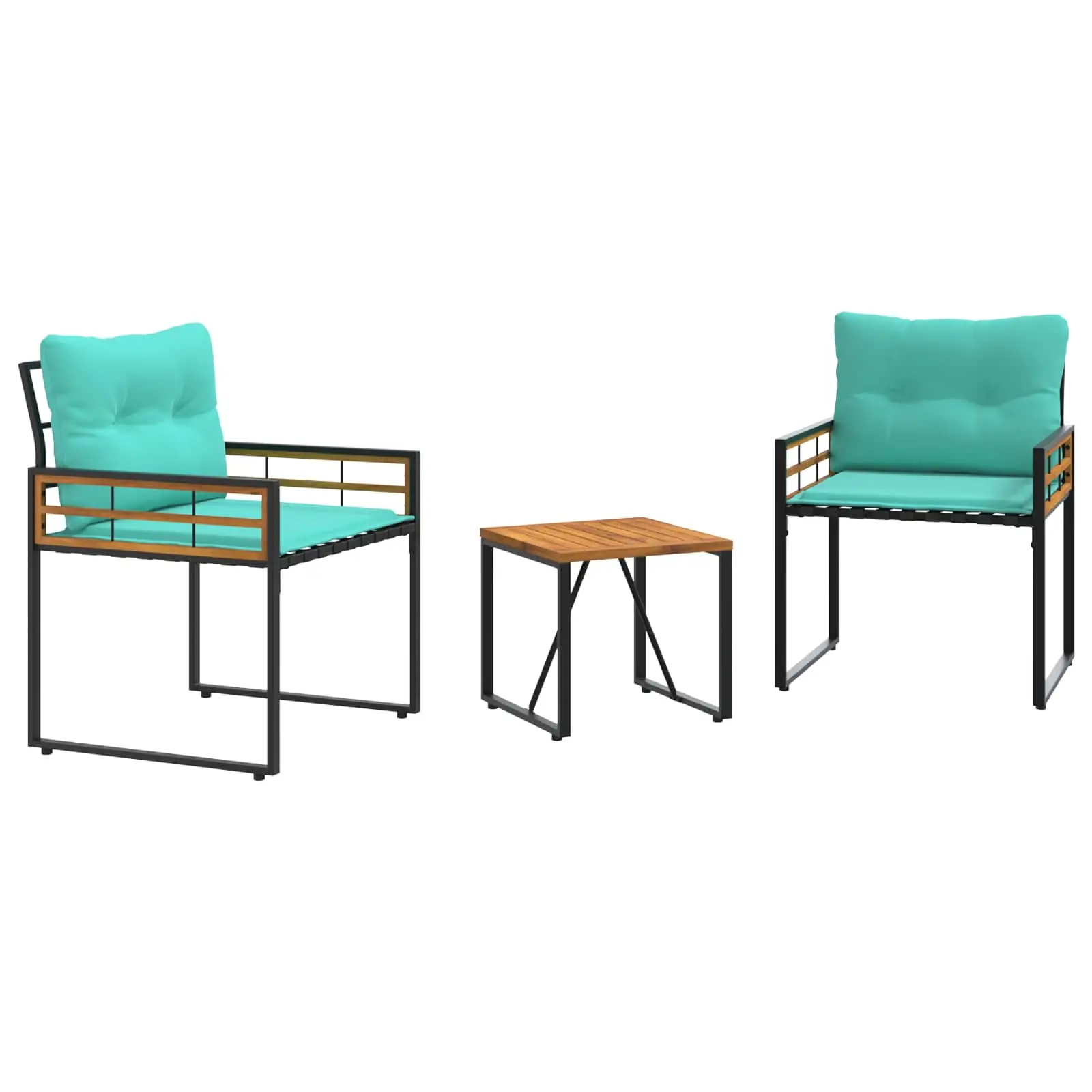 Ensemble de meubles d’extérieur avec coussin 3 pcs | Mobilier d’extérieur Turquoise Maison Chic