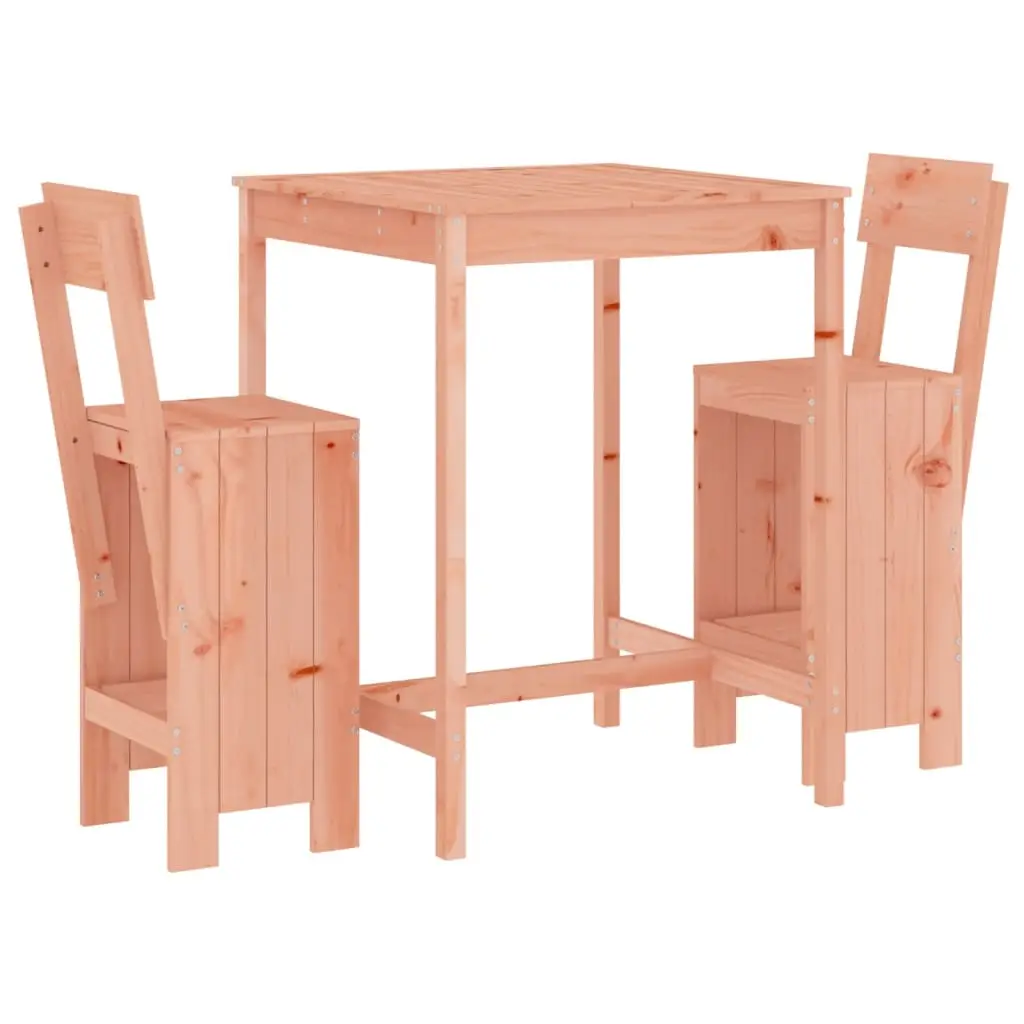 Ensemble de 3 pcs bar de jardin – Mobilier d’extérieur – Mobilier de jardin bois massif de Douglas-JU2198