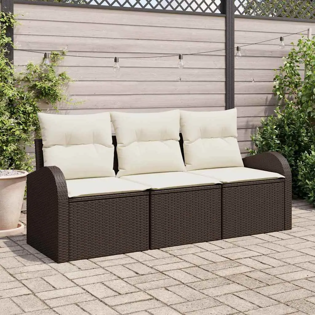 Ensemble de canapé de jardin Marron polyrotin vidaXL 3345898