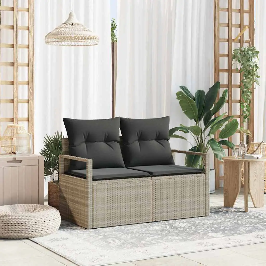 Ensemble Canapés Lounge Gris en Polyrotin – Assises Rembourrées pour Jardin et Patio Contemporain – Résistant Météo – ComfortXL Outdoor Living