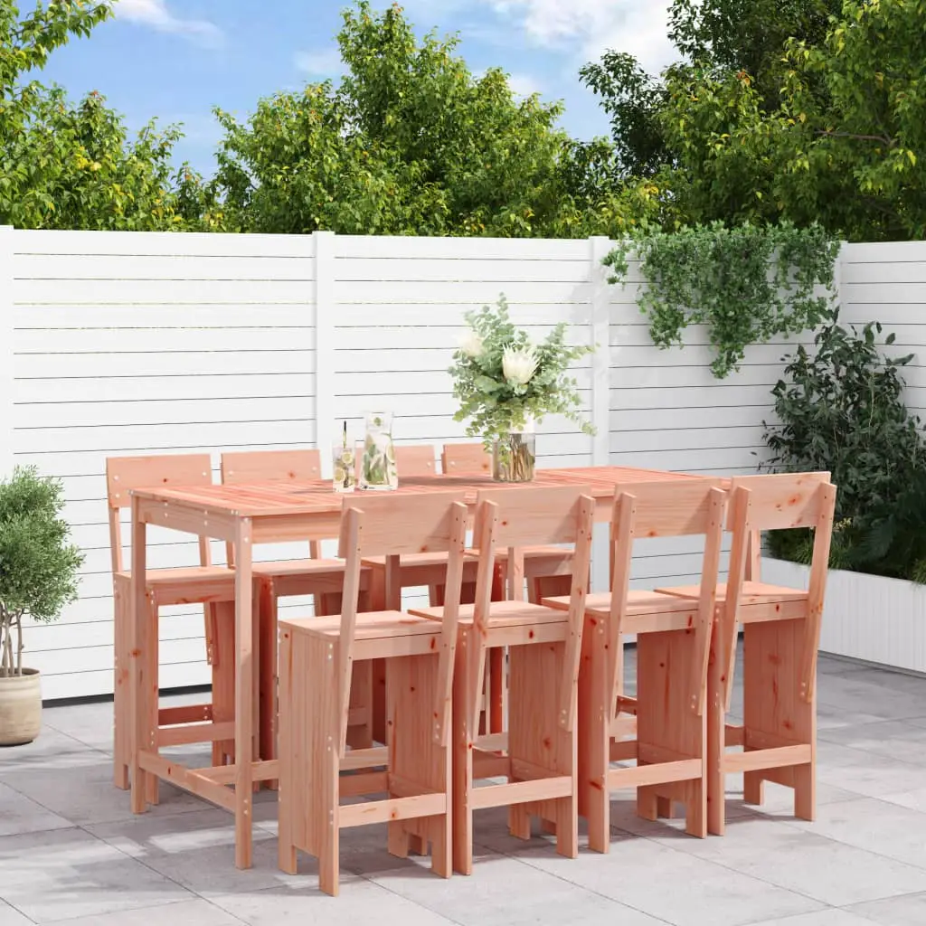 Ensemble de bar de jardin 9 pcs bois massif douglas vidaXL 3157822