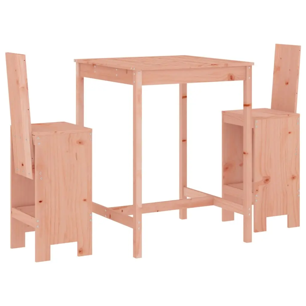 Ensemble de 3 pcs bar de jardin – Mobilier d’extérieur – Mobilier de jardin bois massif de Douglas-JU2284
