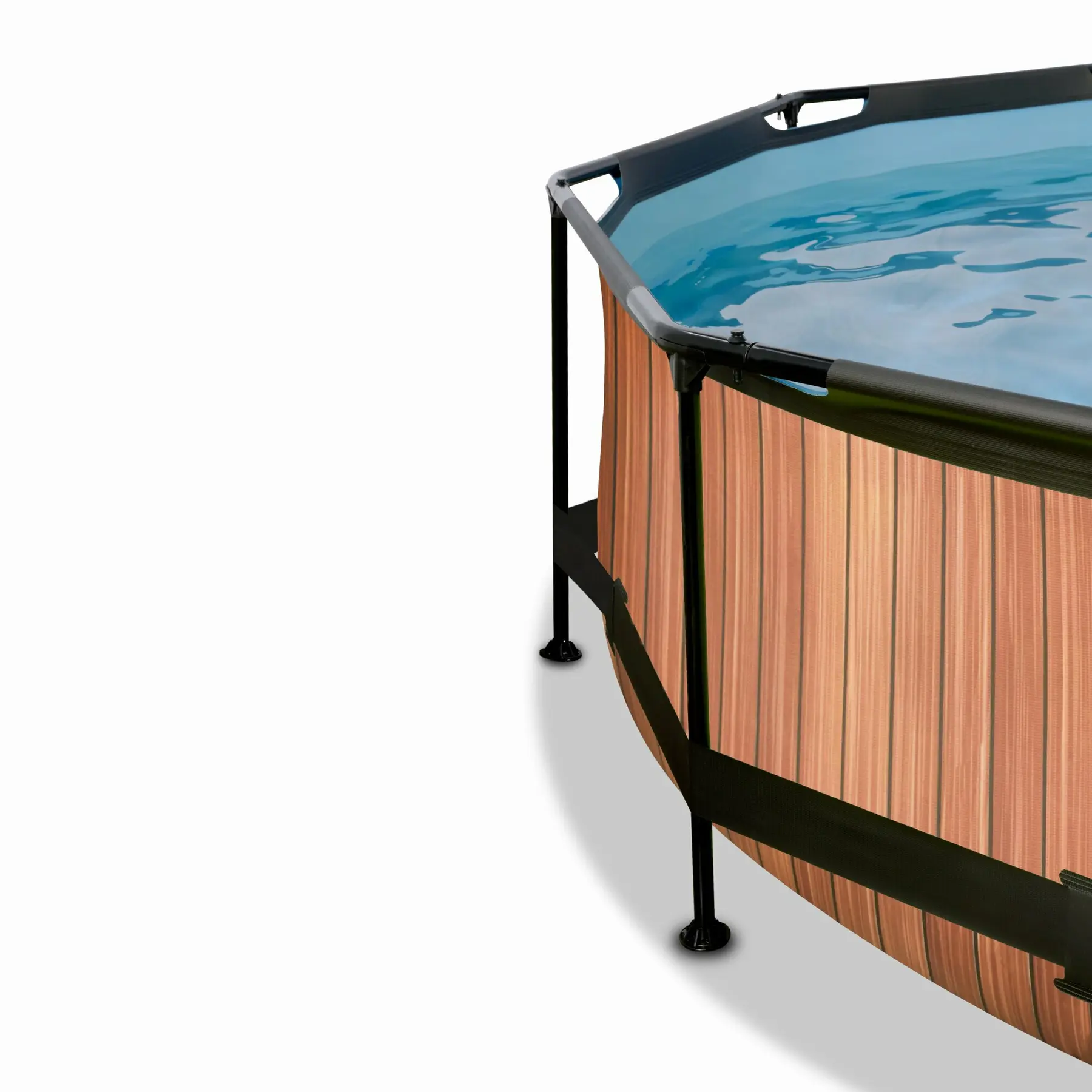 Exit Toys Bomba de filtro de arena para piscina para niños Wood 244 x 76 cm BROWN