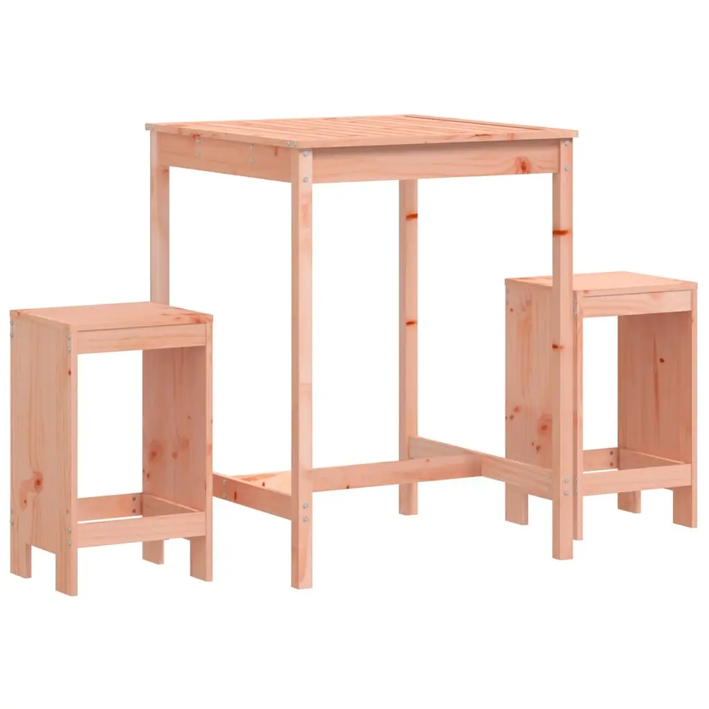 Ensemble de 3 pcs bar de jardin – Mobilier d’extérieur – Mobilier de jardin bois massif de Douglas-JU2268