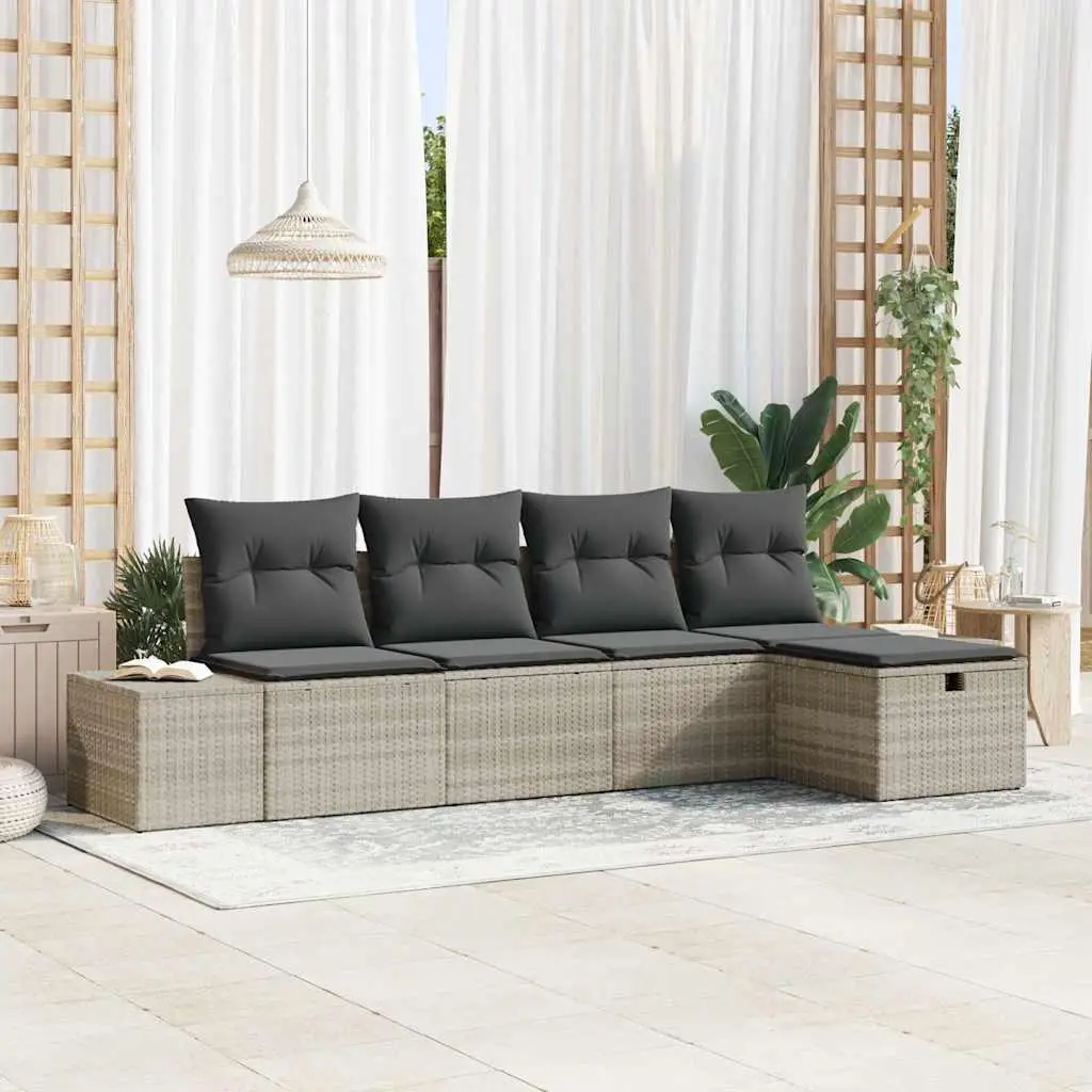 Ensemble de Canapés avec coussin 6 pcs polyrotin vidaXL 3360693