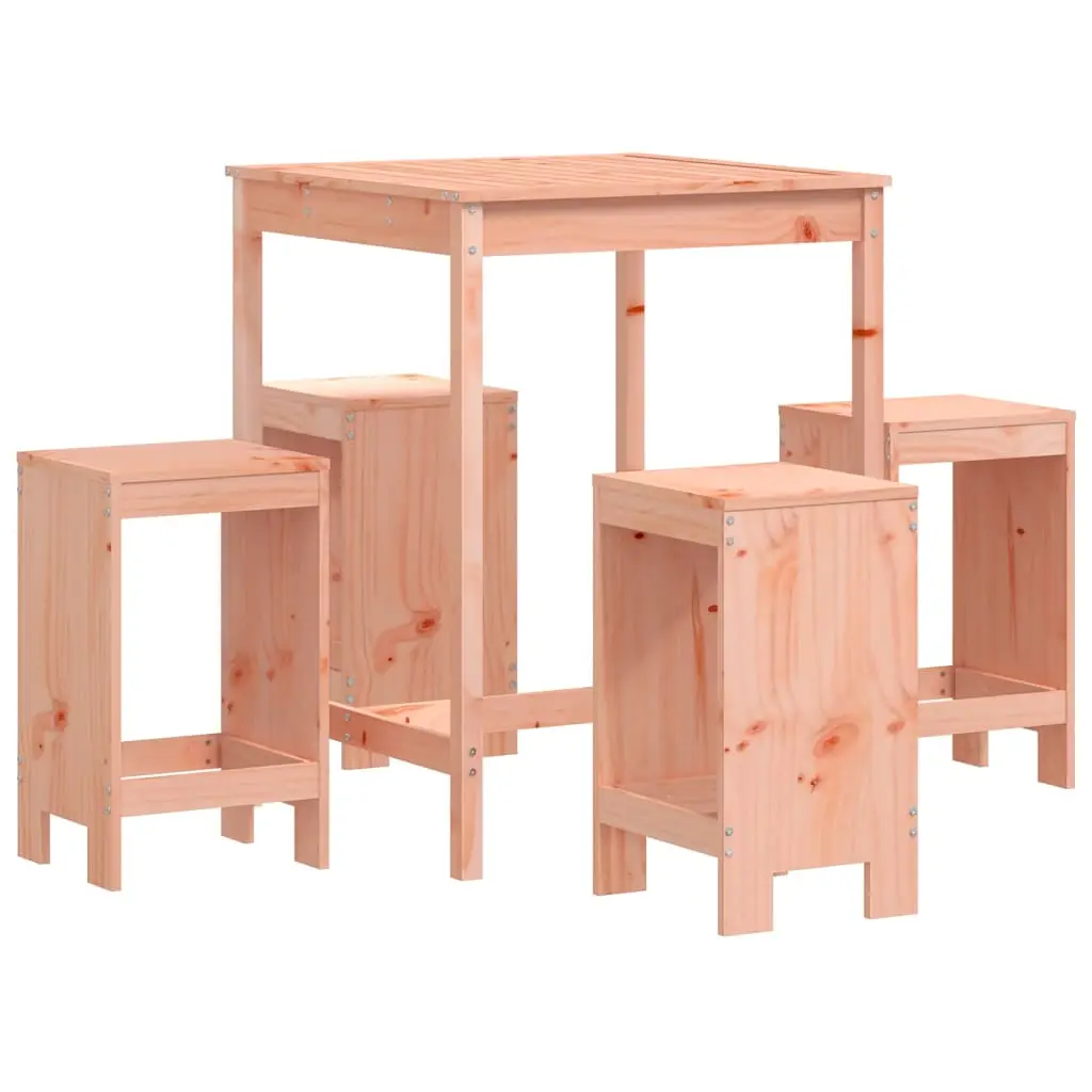 Ensemble de 5 pcs bar de jardin – Mobilier d’extérieur – Mobilier de jardin bois massif de Douglas-JU2229