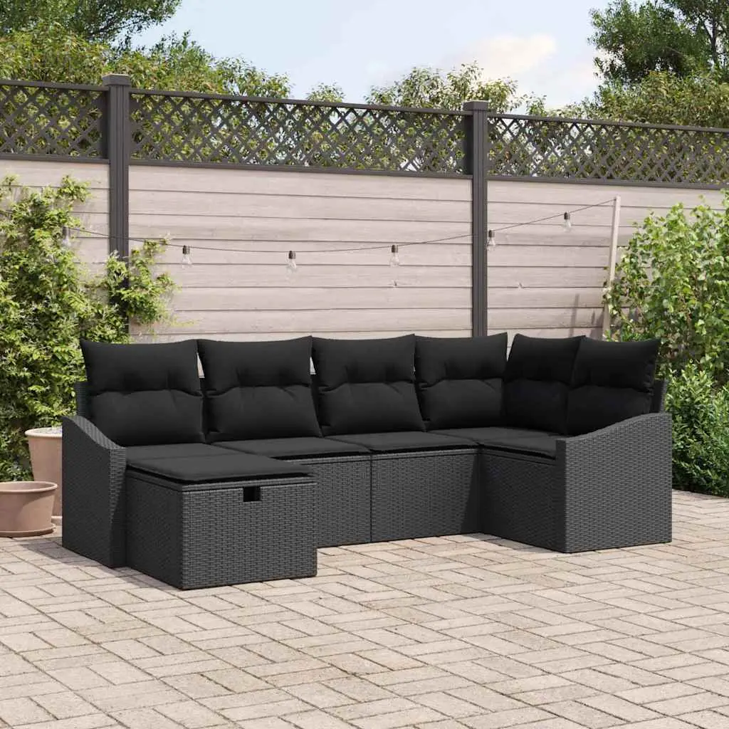 Ensemble de Canapés avec coussin 7 pcs polyrotin vidaXL 3360614