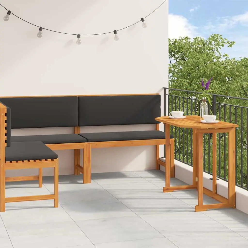 Ensemble de banc de jardin 3 pcs Marron Bois d’Acacia Massif vidaXL 3329108