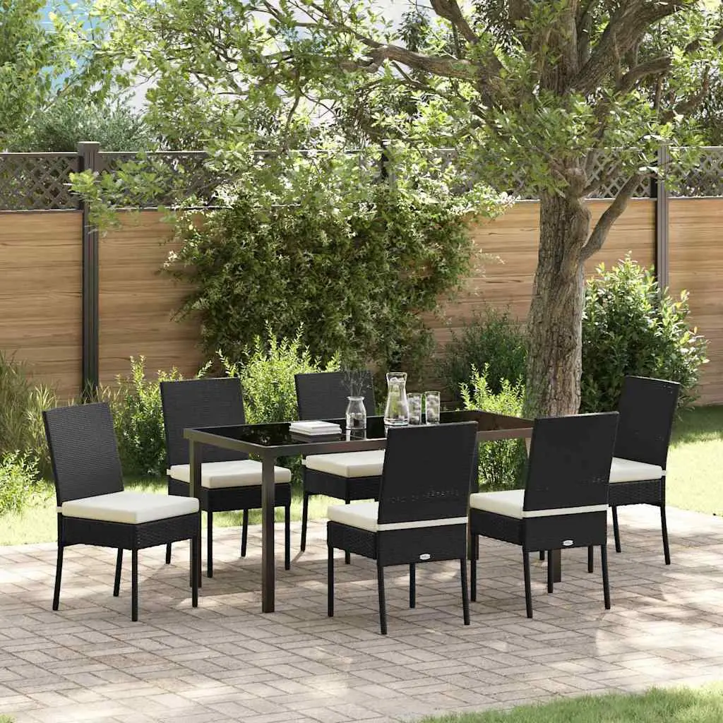 Ensemble de salle à manger pour jardin 7 pcs Crème vidaXL 3379223