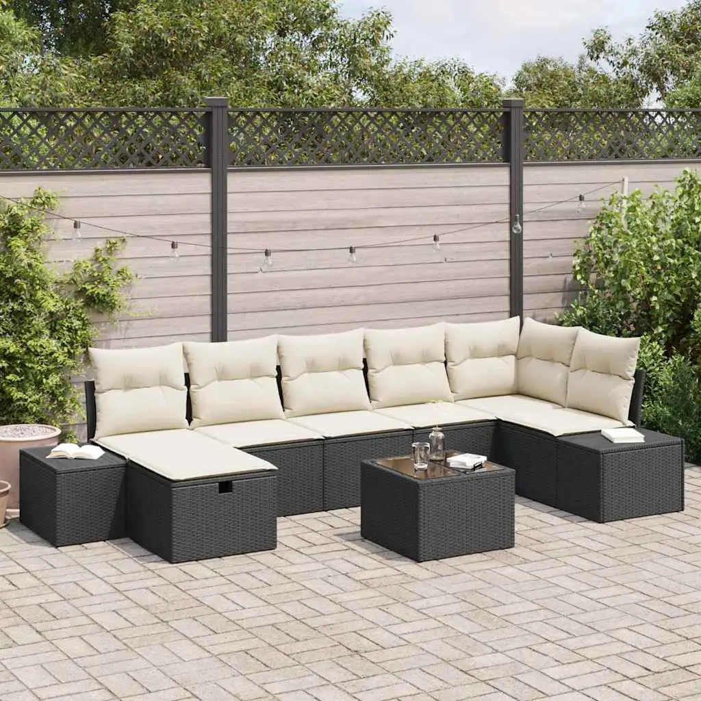 Ensemble de Canapés avec coussin 8 pcs polyrotin vidaXL 3360738