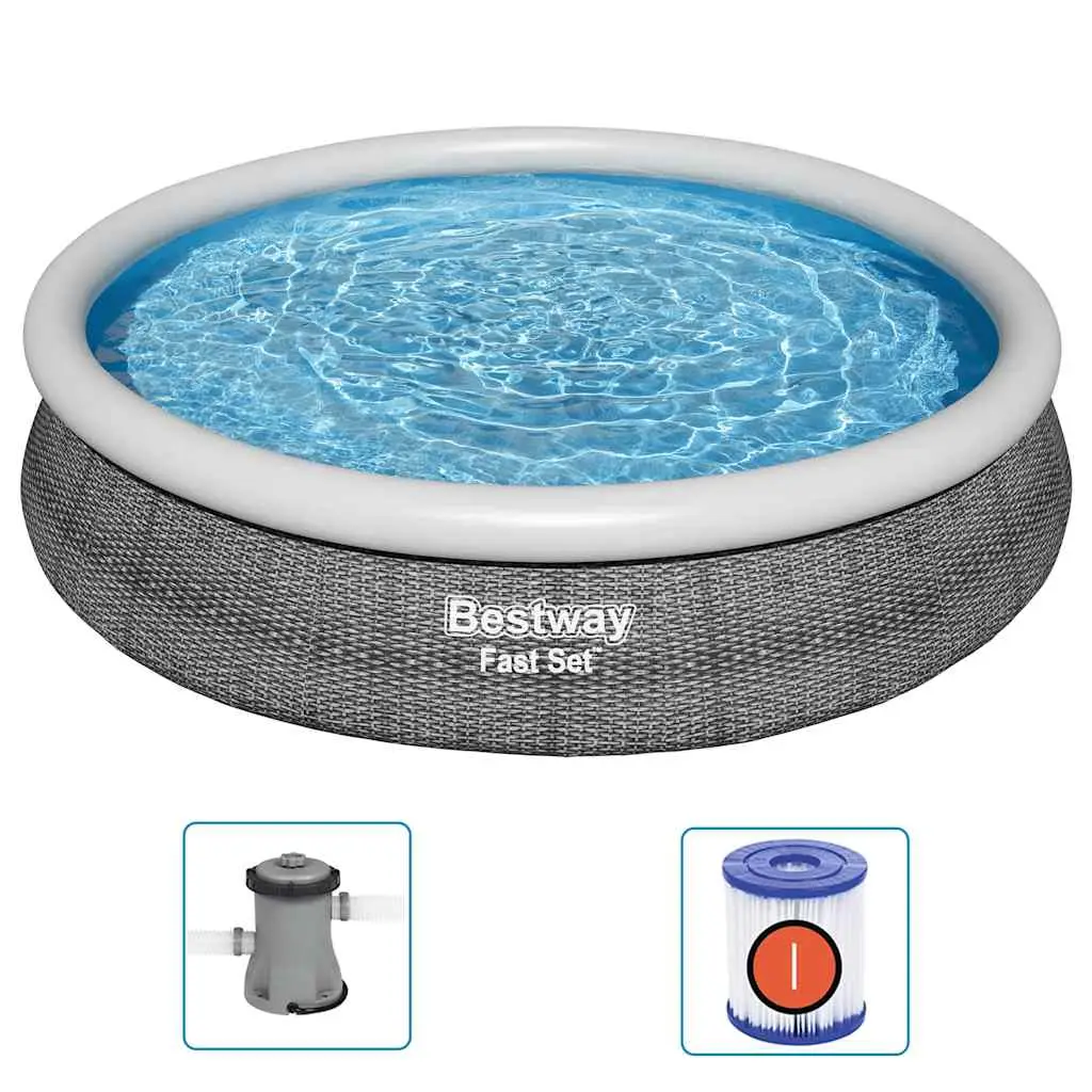 Ensemble de piscine – piscine hors sol ronde 366×76 cm PC430