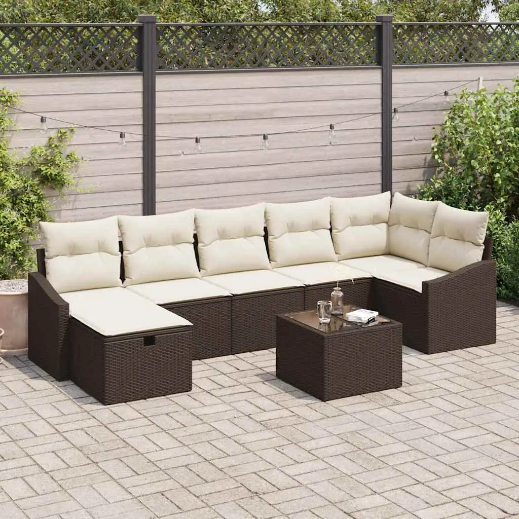 Ensemble de Canapés avec coussin 7 pcs polyrotin vidaXL 3360639