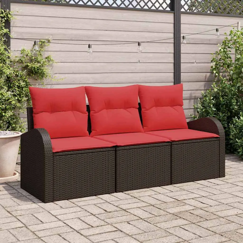 Ensemble de canapé de jardin Marron polyrotin vidaXL 3345904