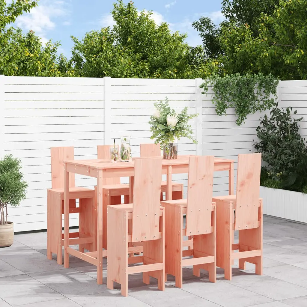 Ensemble de bar de jardin 7 pcs bois massif douglas vidaXL 3157786