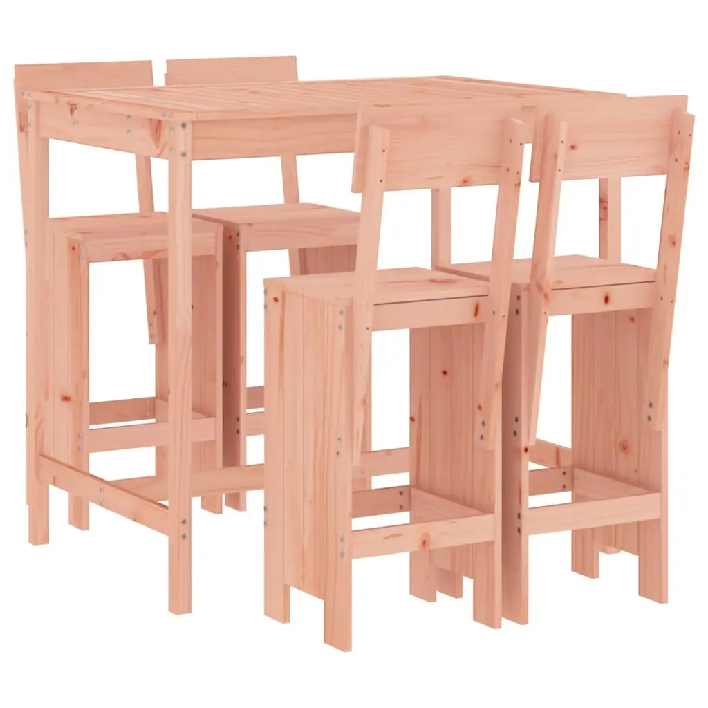 Ensemble de 5 pcs bar de jardin – Mobilier d’extérieur – Mobilier de jardin bois massif de Douglas-JU2280