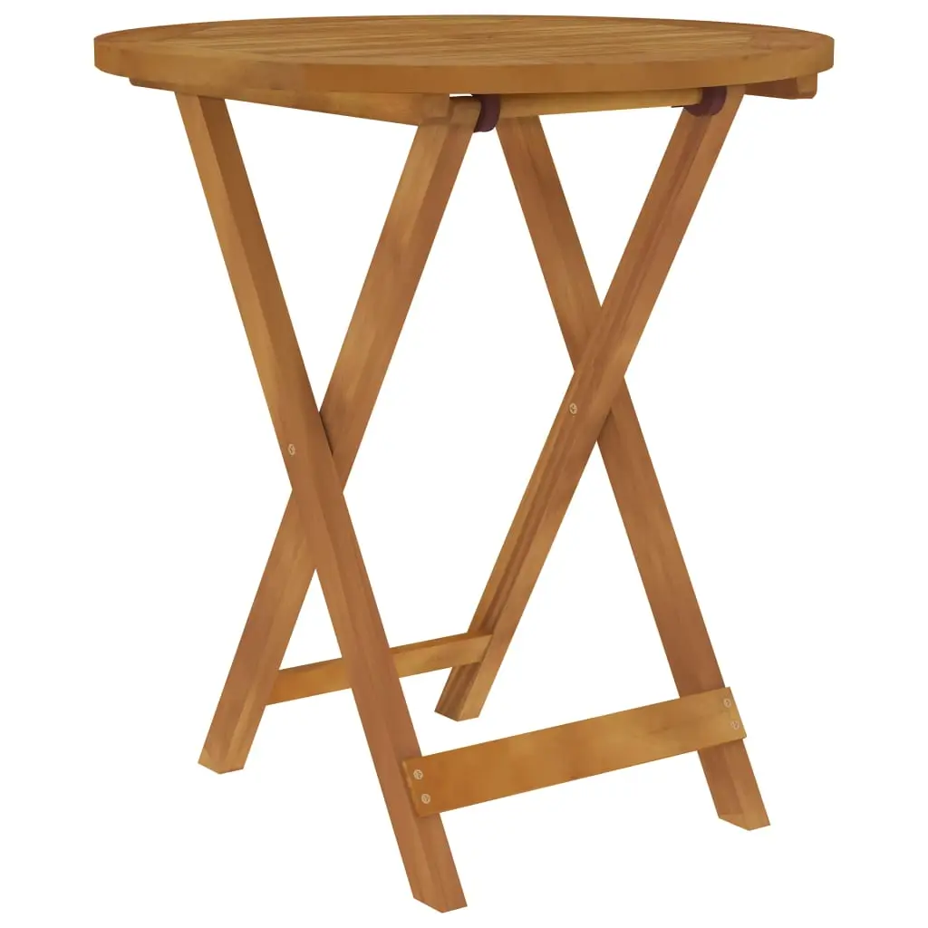 Ensemble de 3 pcs table de jardin et chaises pliable – mobilier de jardin Bois d’acacia solide-JU2722