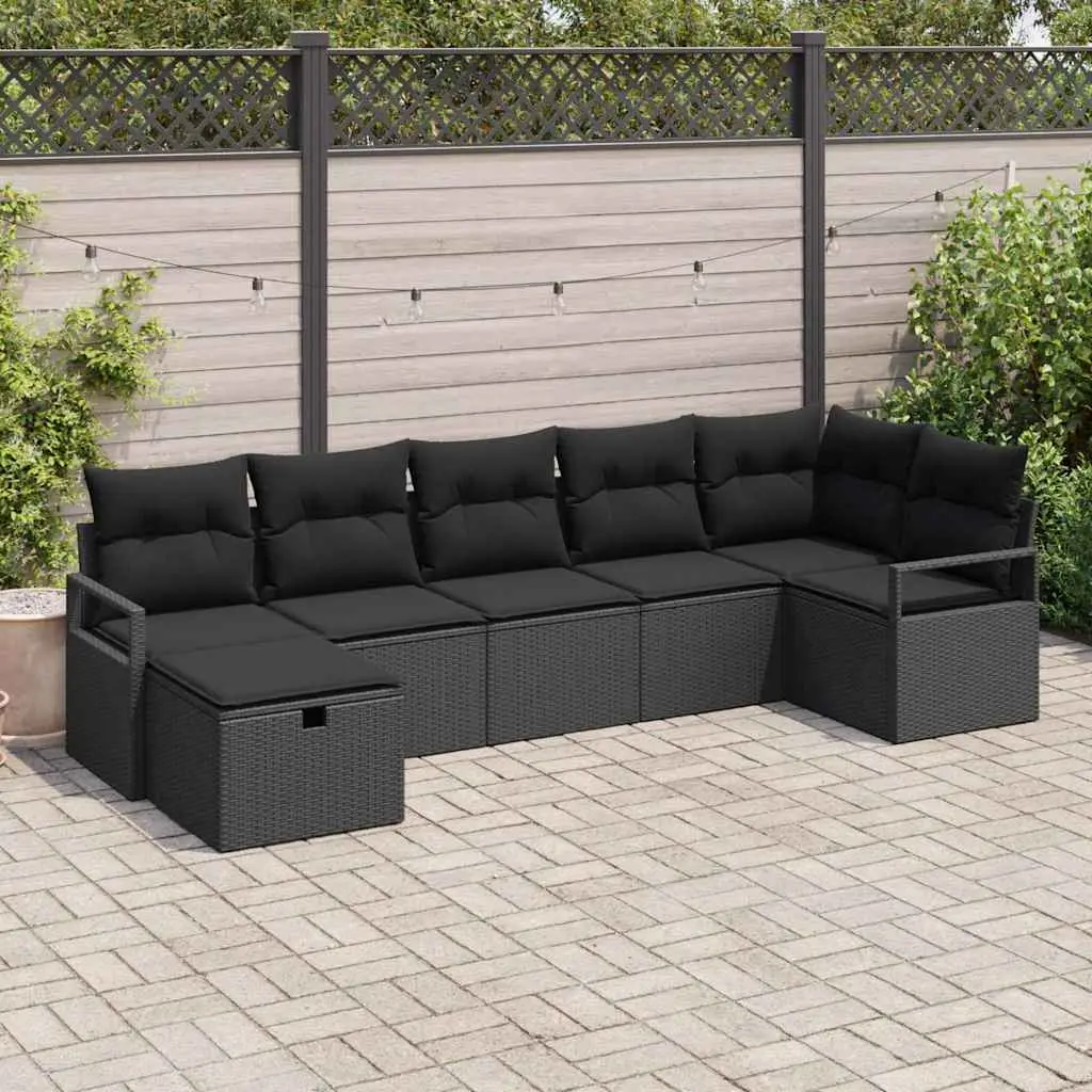 Ensemble de Canapés avec coussin 5 pcs polyrotin vidaXL 3360534