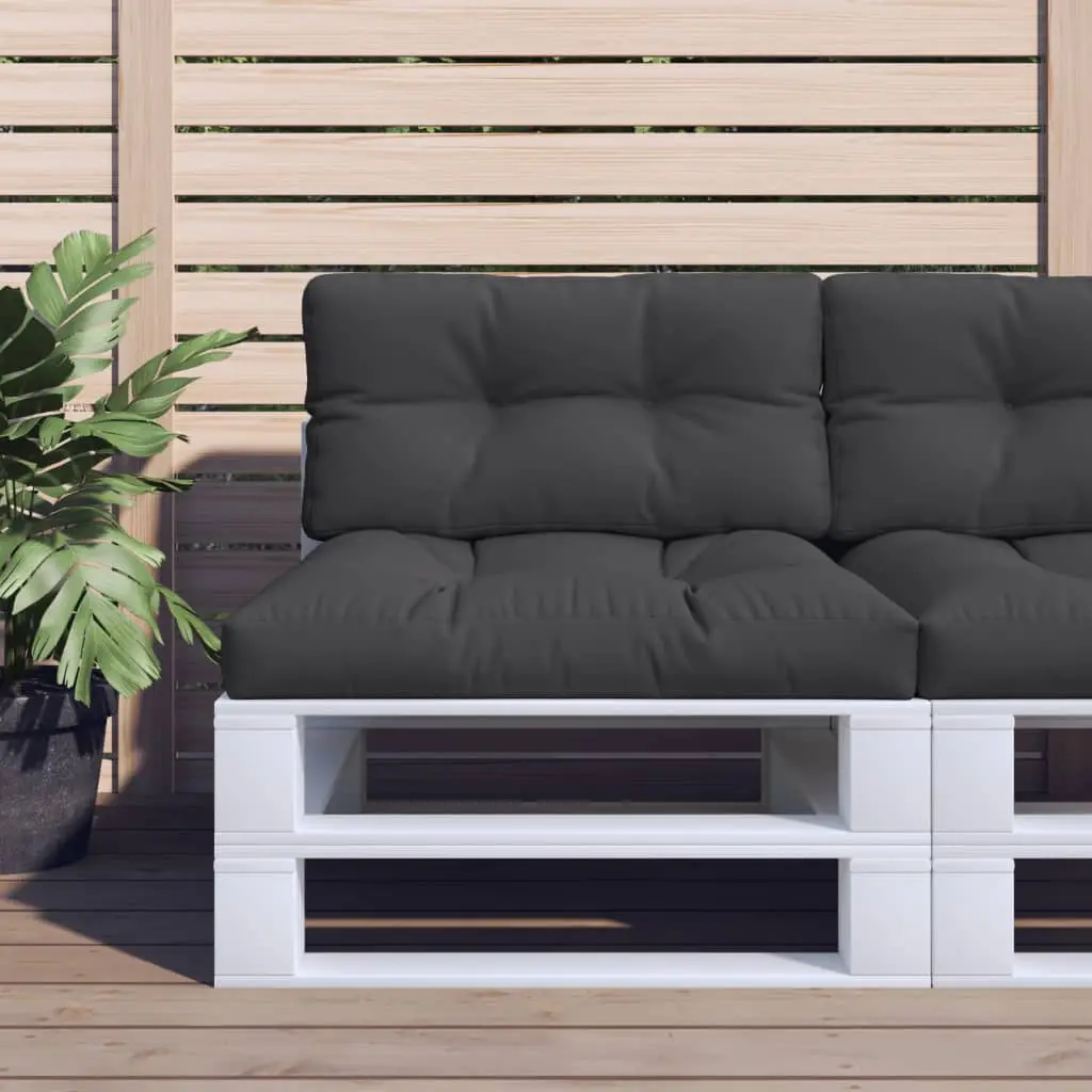 Ensemble Coussins Palette 70cm Tissu Polyester Imperméable pour Salon de Jardin Noir – ComfortXL Outdoor Living