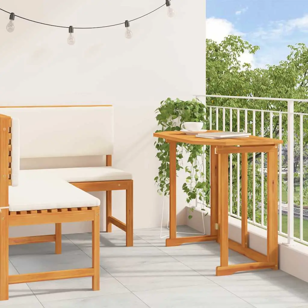 Ensemble de banc de jardin 2 pcs Marron Bois d’Acacia Massif vidaXL 3329099