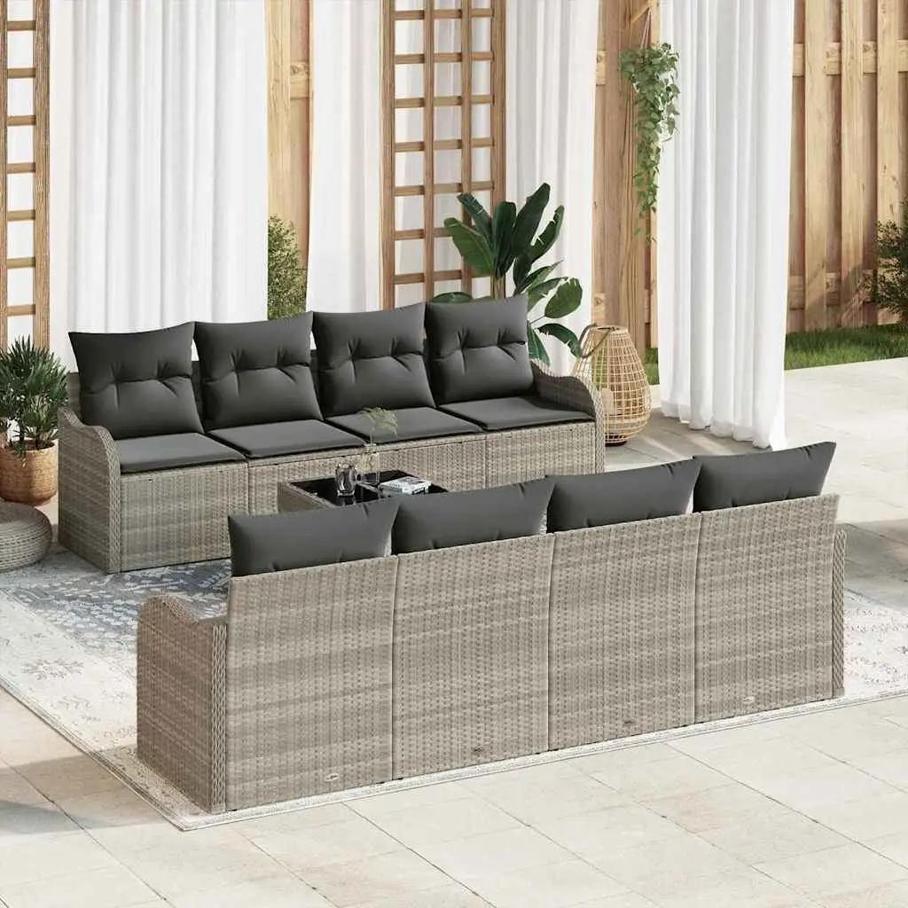 Ensemble de canapé de jardin Gris clair 55 x 55 x 37 cm vidaXL 3345632