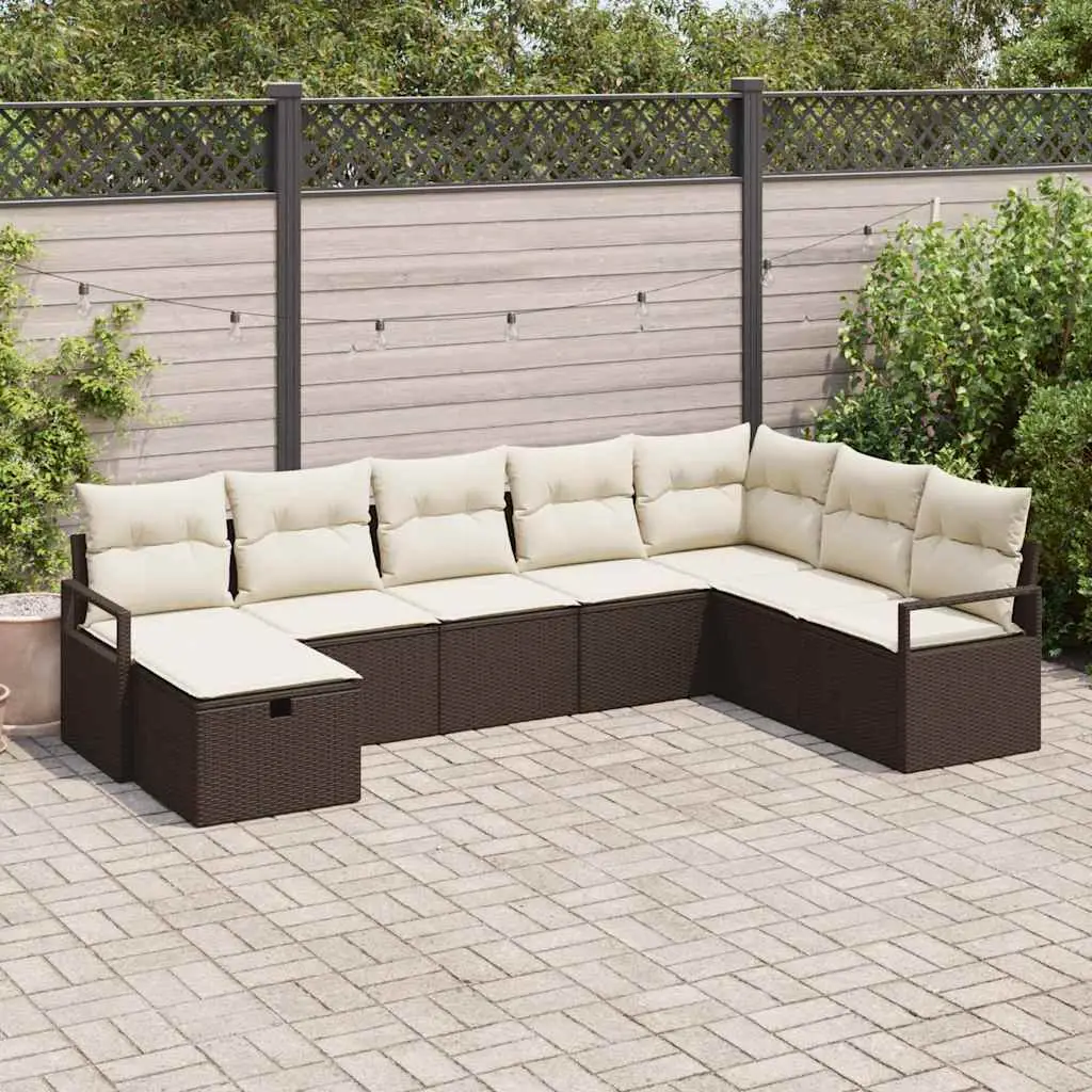 Ensemble de Canapés avec coussin 5 pcs polyrotin vidaXL 3360559