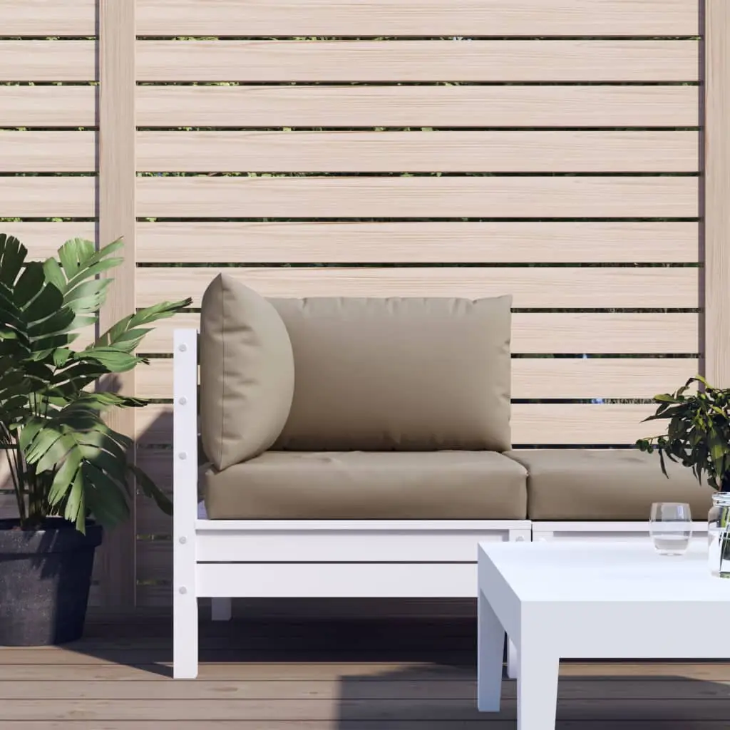 Ensemble Coussins Canapé Palette Tissu Oxford pour Terrasse Balcon Taupe – ComfortXL Outdoor Living