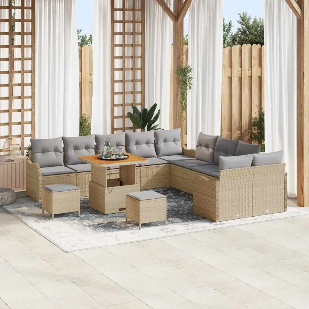 Ensemble de Jardin pour Grande Famille, 12 Places Modulables en Polyrotin – ComfortXL Outdoor Living