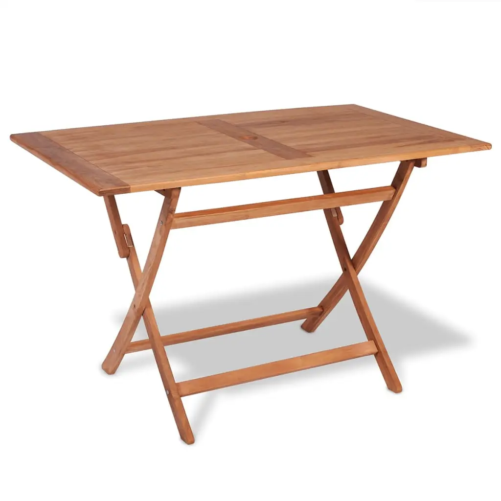 Ensemble de 5 pcs table de jardin avec chaises – mobilier de jardin Bois de teck massif Brun