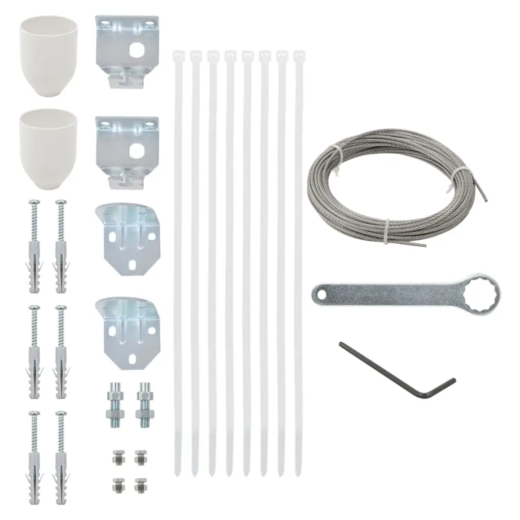 Ensemble d’accessoires pour écran de balcon 29 pcs vidaXL 44744