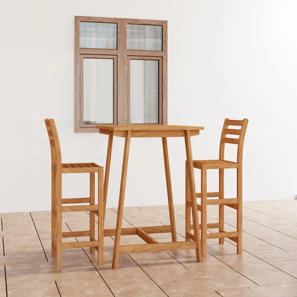 Ensemble de bar d’extérieur 3 pcs Bois d’acacia massif vidaXL 3057848