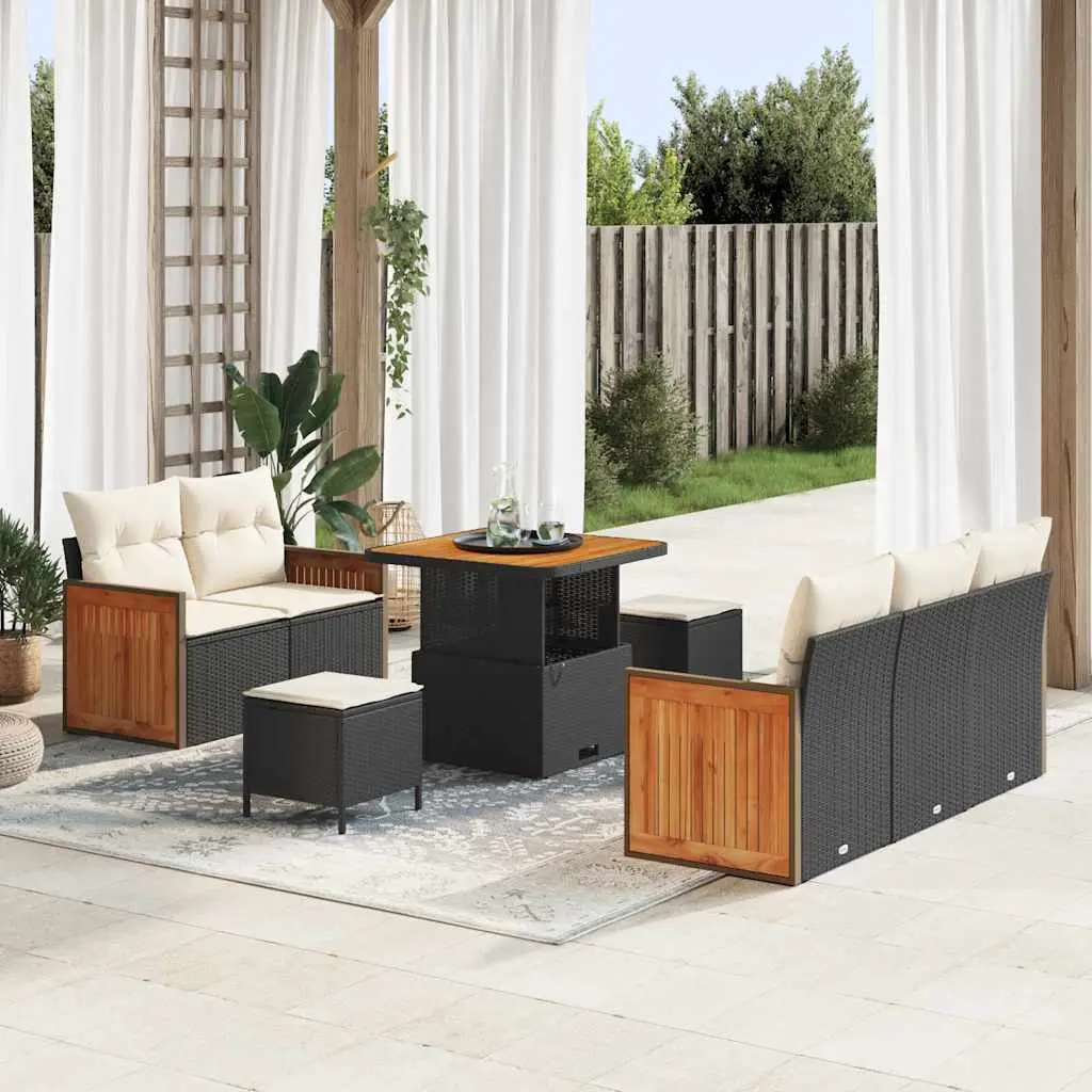 Ensemble Canapé Terrasse Compact avec Coffre de Rangement Intégré Noir – ComfortXL Outdoor Living