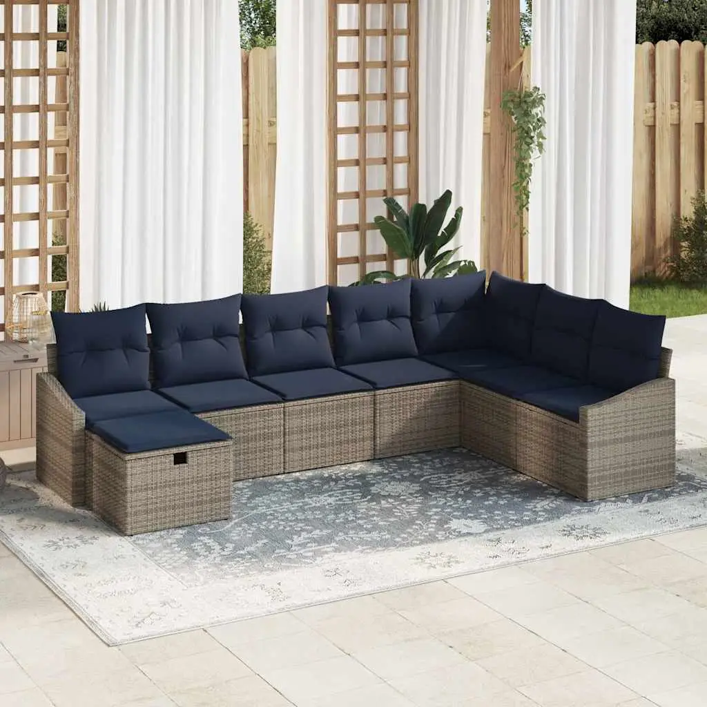 Ensemble de Canapés avec coussin 6 pcs polyrotin vidaXL 3360666