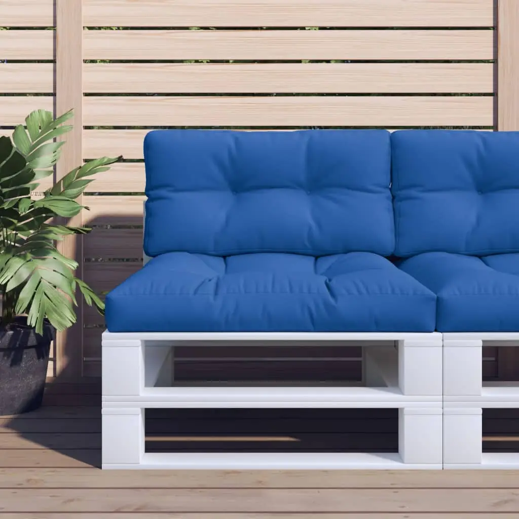 Ensemble Coussins pour Canapé Palette Tissu Imperméable pour Jardin et Balcon Bleu Royal – ComfortXL Outdoor Living