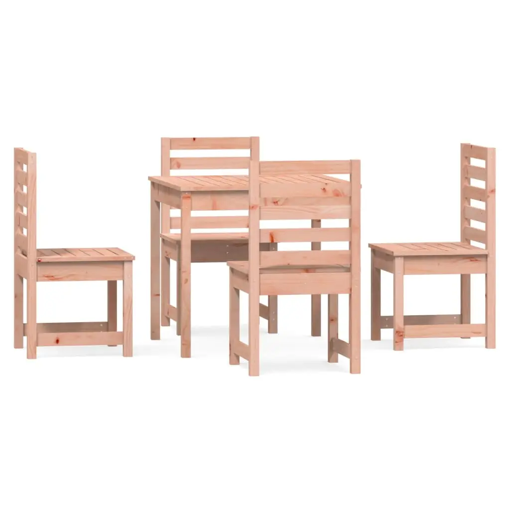 Ensemble de 5 pcs table de jardin avec chaises – mobilier de jardin bois massif Douglas
