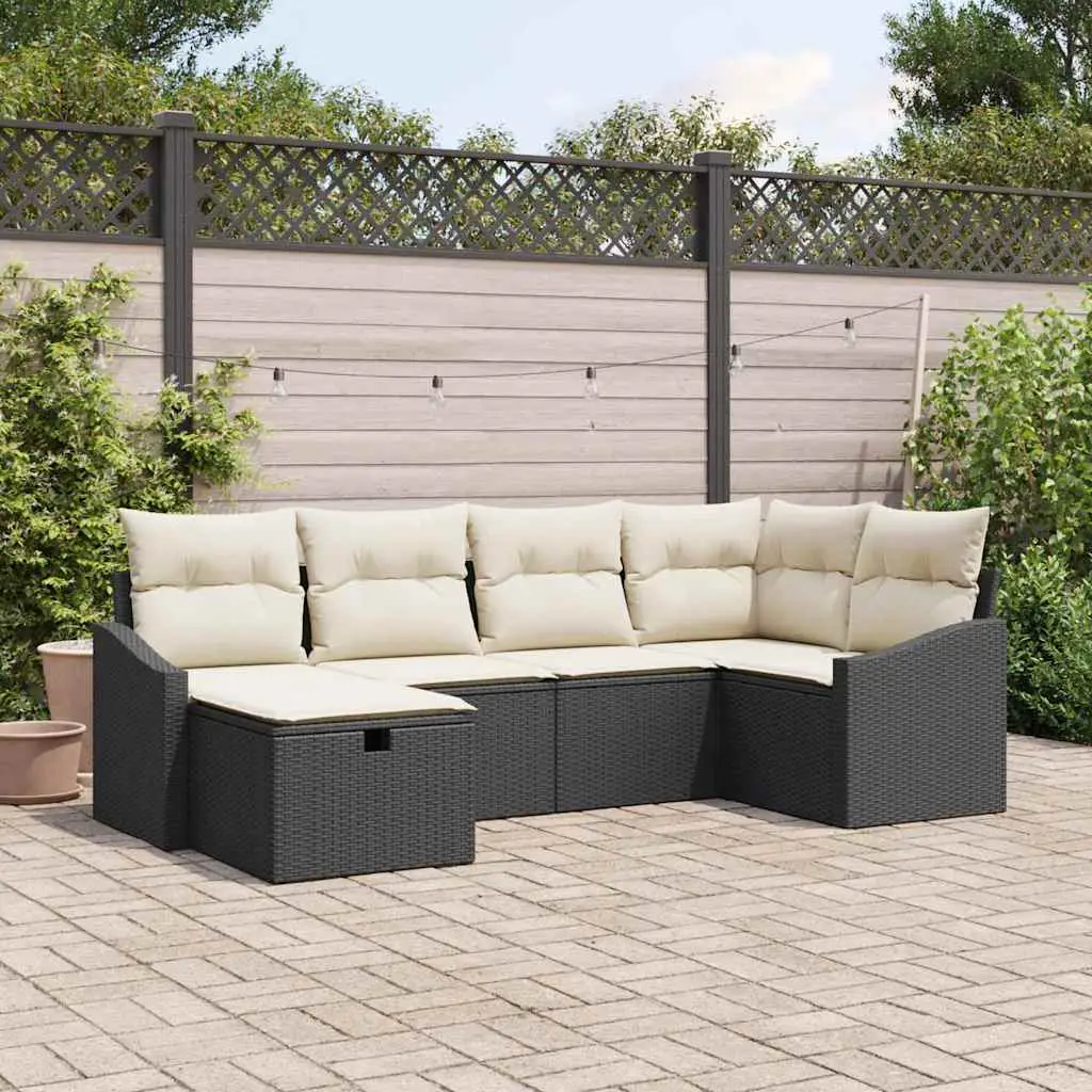 Ensemble de Canapés avec coussin 7 pcs polyrotin vidaXL 3360608