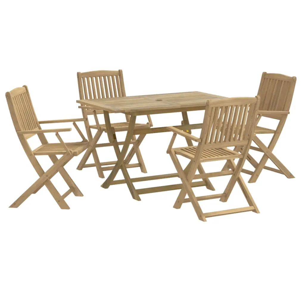 Ensemble de 5 pcs table de jardin avec chaises – mobilier de jardin Bois d’acacia solide-JU2606
