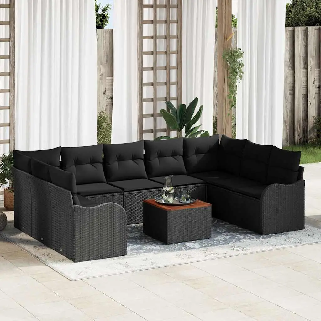 Ensemble Canapé de Jardin Modulable avec Coffres de Rangement Noir – ComfortXL Outdoor Living