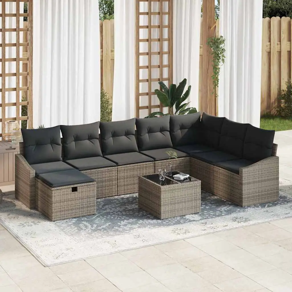 Ensemble de Canapés avec coussin 8 pcs polyrotin vidaXL 3360670