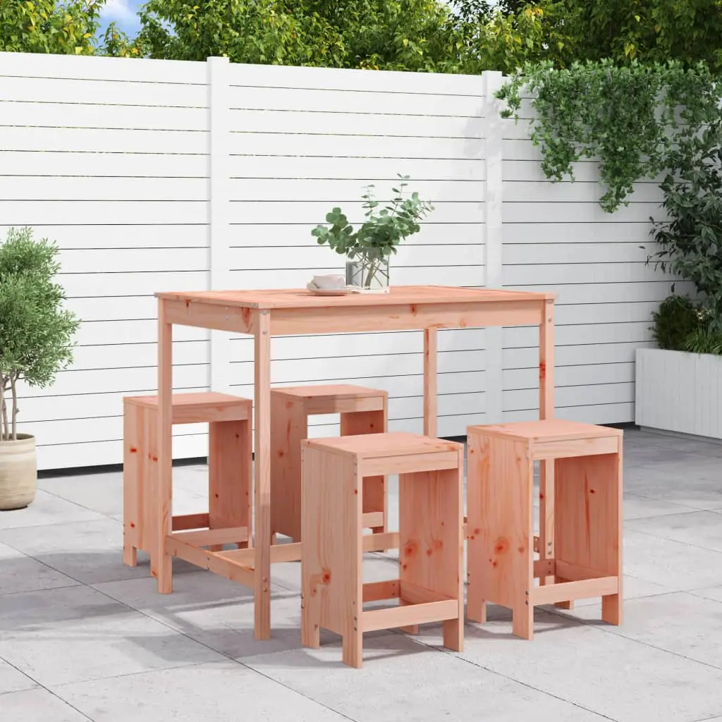 Ensemble de bar de jardin 5 pcs bois massif de Douglas vidaXL 3157750