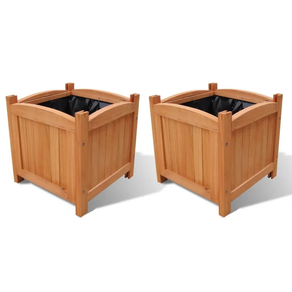 Ensemble de 2 lits surélevés en bois 30 x 30 x 30 cm – PANGIVO