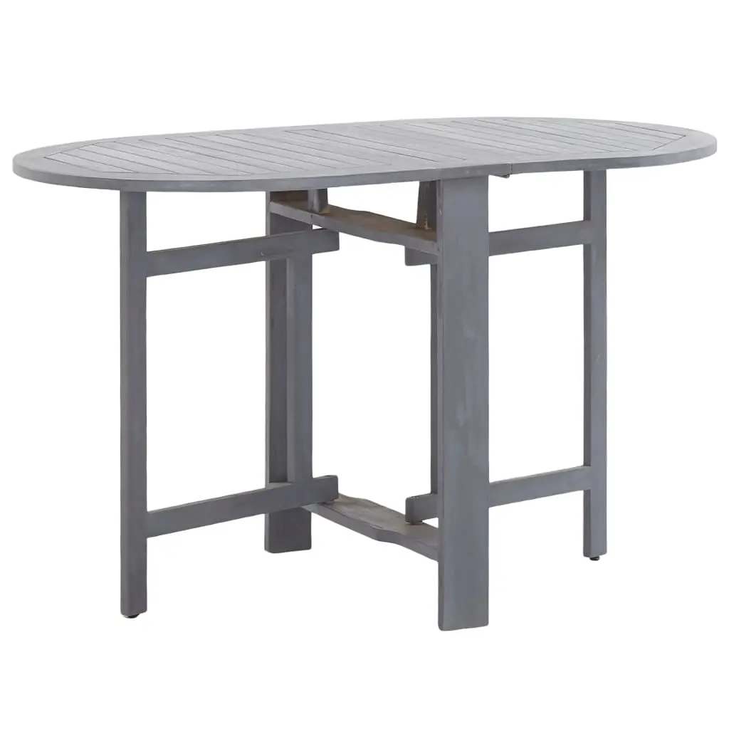 Ensemble de 5 pcs table de jardin avec chaises – mobilier de jardin Bois d’acacia massif Gris-JU2824