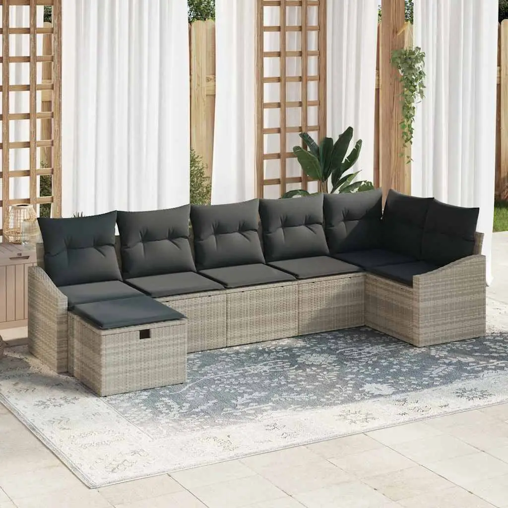 Ensemble de Canapés avec coussin 8 pcs polyrotin vidaXL 3360633