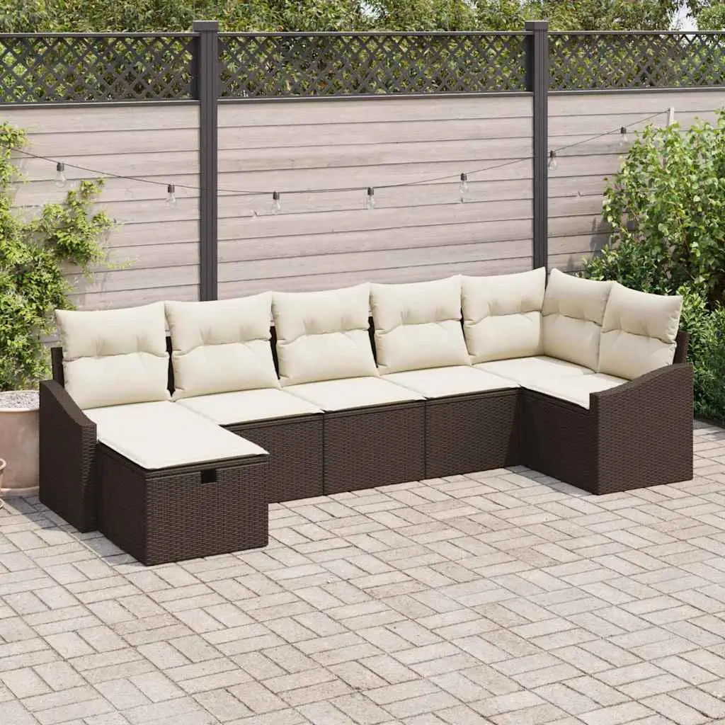 Ensemble de Canapés avec coussin 8 pcs polyrotin vidaXL 3360629