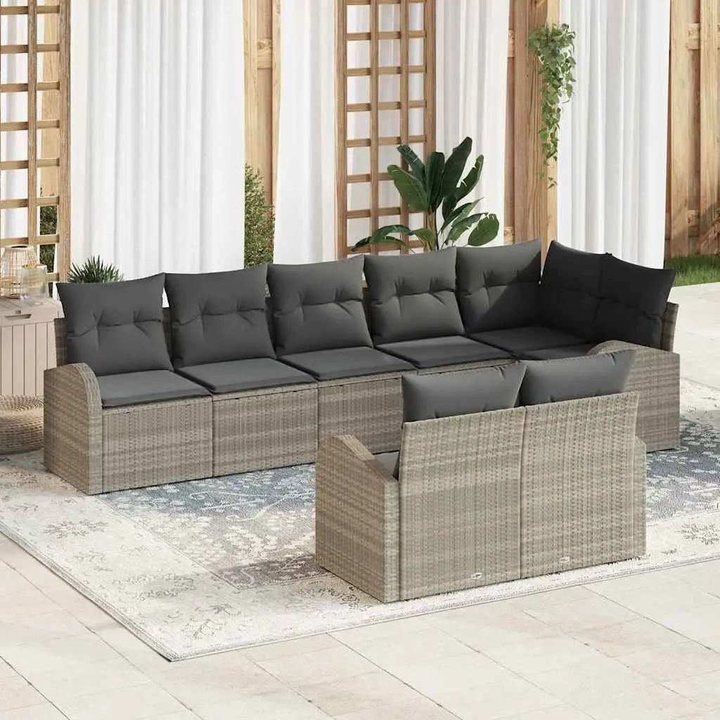 Ensemble de canapé de jardin Gris clair 55 x 55 x 37 cm vidaXL 3346092
