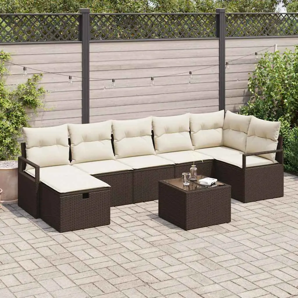 Ensemble de Canapés avec coussin 5 pcs polyrotin vidaXL 3360539