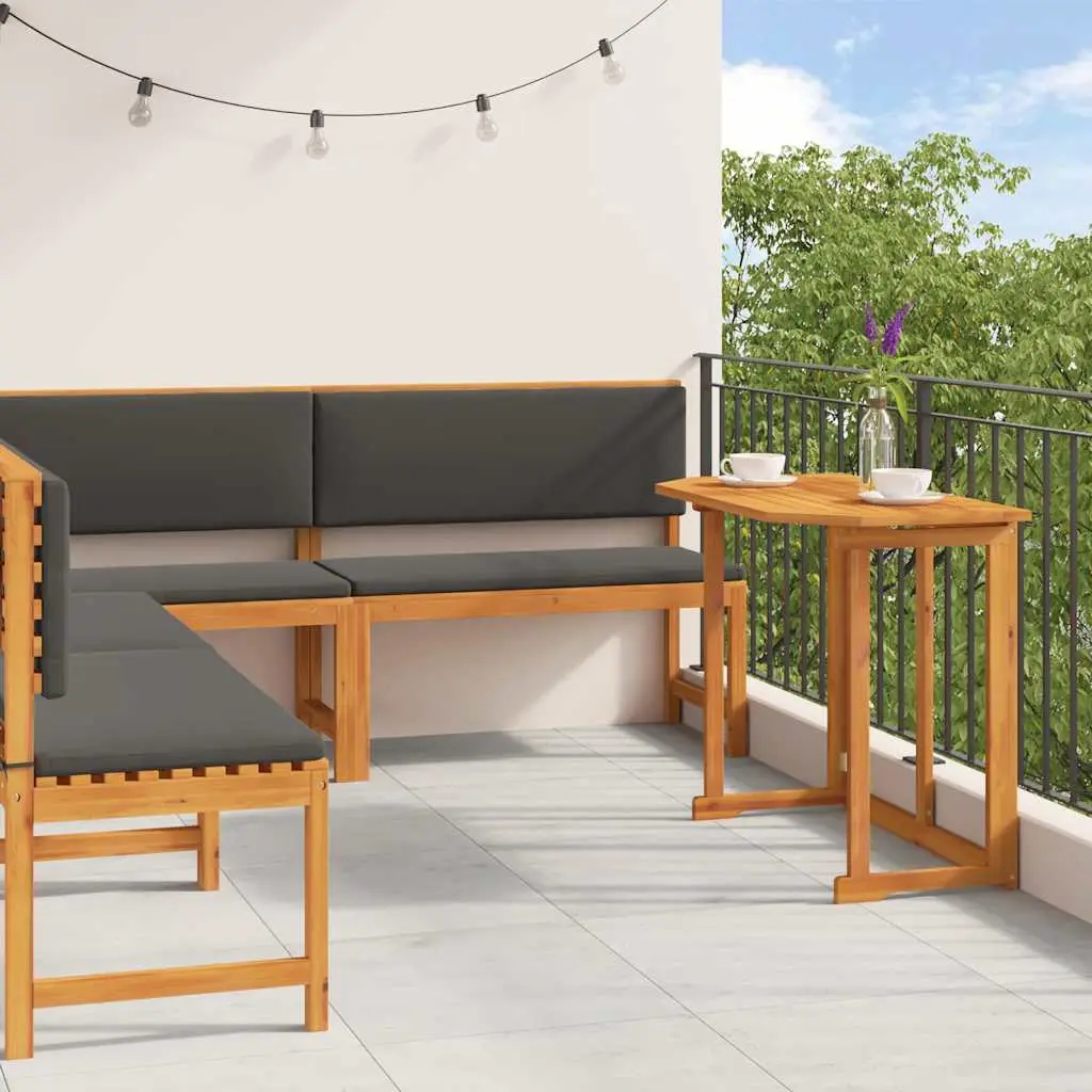 Ensemble de banc de jardin 4 pcs Marron Bois d’Acacia Massif vidaXL 3329110