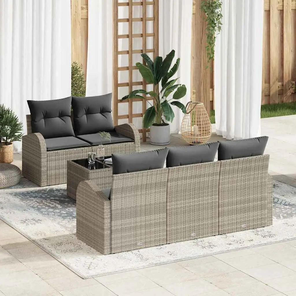 Ensemble de canapé de jardin Gris clair 55 x 55 x 37 cm vidaXL 3345922